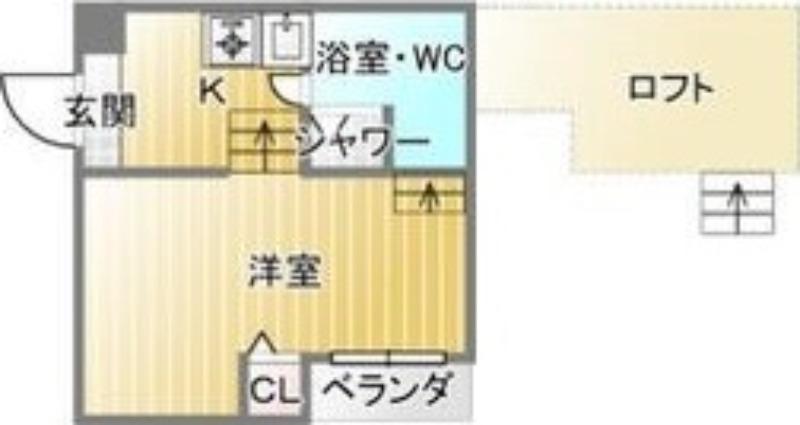 T-PARTS(1K/1階)の間取り写真