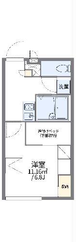 レオパレス豊III(1K/2階)の間取り写真