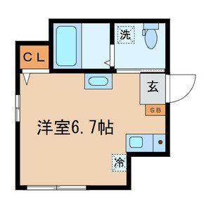 DEAR COURT 池袋(ワンルーム/1階)の間取り写真