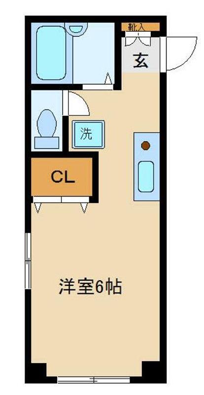 メゾンオータケ(ワンルーム/2階)の間取り写真