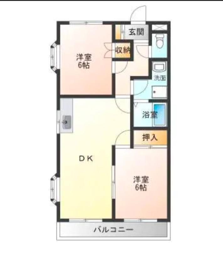 ソライロハイツ(2LDK/3階)の間取り写真