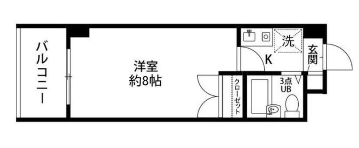 PLENDY淵野辺(1K/4階)の間取り写真