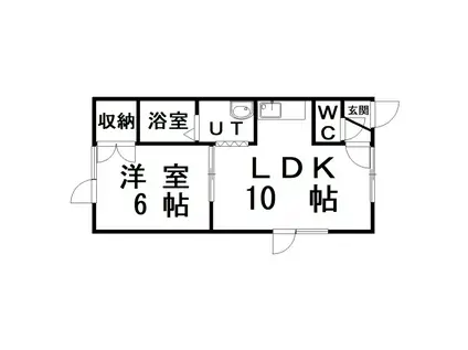 コーポひまわりA(1LDK/1階)の間取り写真