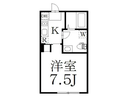 CASA FELICE NAKANO(1K/1階)の間取り写真