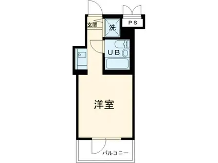 扶桑ハイツ経堂(ワンルーム/3階)の間取り写真
