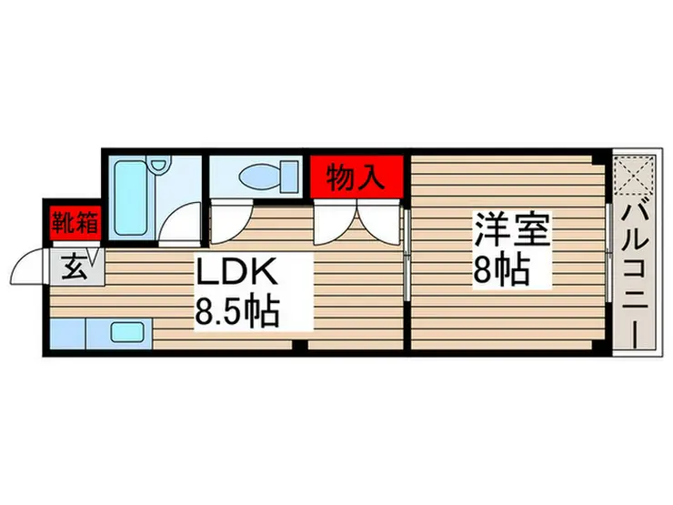 ほくえいマンション 2階階 間取り