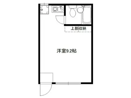 ビラ高輪(ワンルーム/1階)の間取り写真