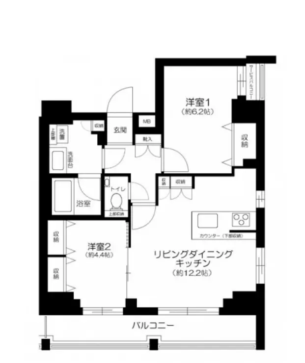 メインステージ三ノ輪III 11階階 間取り