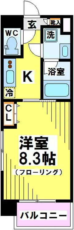 ZOOM調布 7階階 間取り