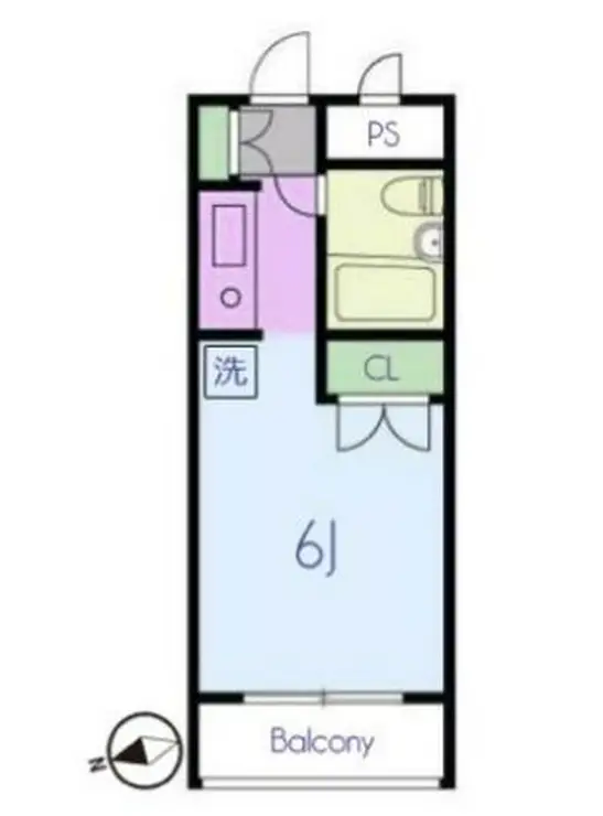 日興パレス神楽坂 2階階 間取り