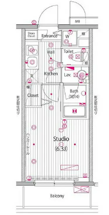 グランド・ガーラ桜木町駅前 10階階 間取り