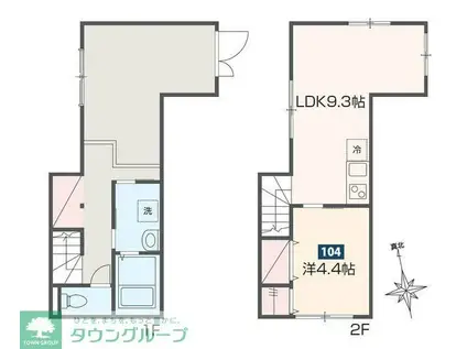 MELDIA茅ヶ崎(1LDK/1階)の間取り写真