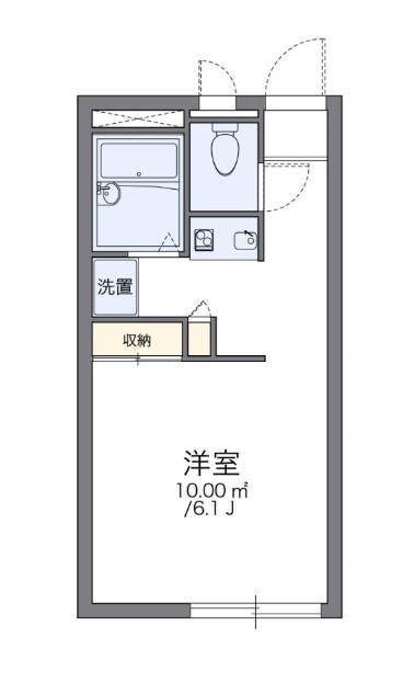 レオパレスMIZUTA(1K/2階)の間取り写真