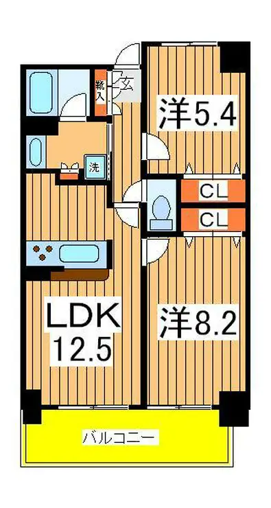 ウインベル我孫子 8階階 間取り