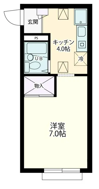 キュービック永山 1階階 間取り