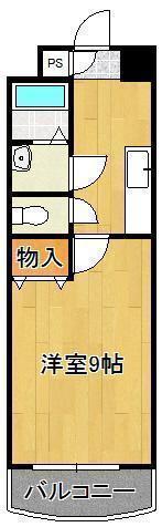 HAMIEL KOKURA(1K/3階)の間取り写真