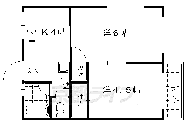 松井マンション(2K/2階)の間取り写真