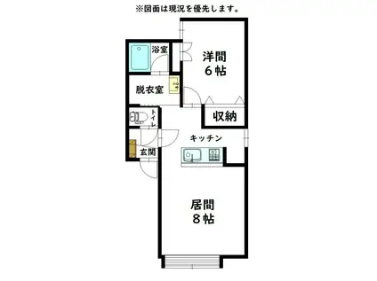 DIARLIFE T2(1LDK/1階)の間取り写真