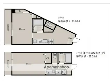 ピーススクエア南内町(1K/5階)の間取り写真