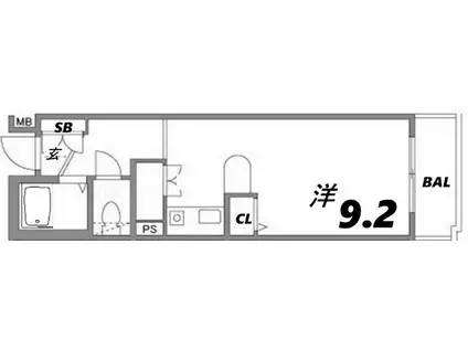 イトーミグランデ(ワンルーム/3階)の間取り写真