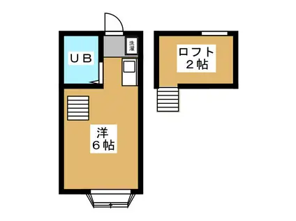 ドリームセブンヒノ(ワンルーム/1階)の間取り写真