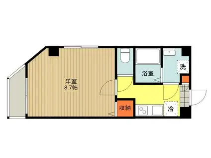 L.E.HILLS YOKOYAMACHO(1K/10階)の間取り写真