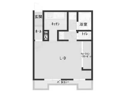 ホワイトハイデンス新大阪(1DK/3階)の間取り写真