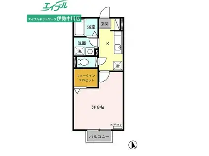 MARVELOUS(1K/2階)の間取り写真