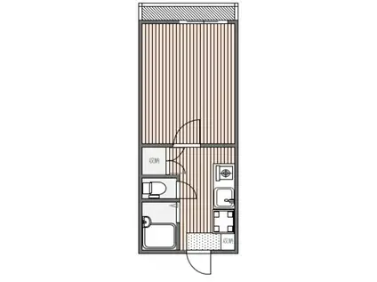 マデイラ(1K/1階)の間取り写真