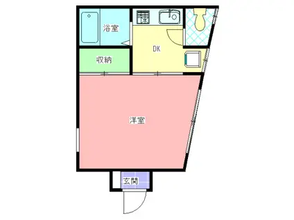 COURT OKAZAKI(1K/3階)の間取り写真
