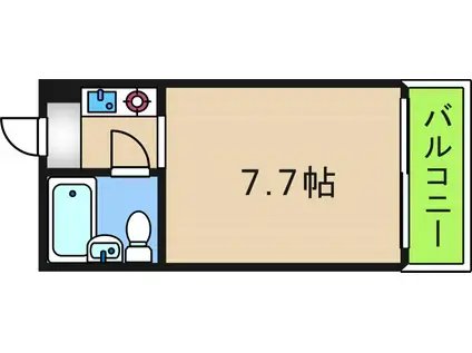 パークコート住之江(1K/3階)の間取り写真