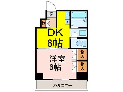 GRAN REGALIA(1DK/7階)の間取り写真