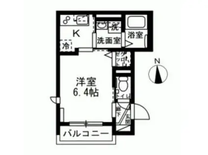 パル町屋(1K/1階)の間取り写真