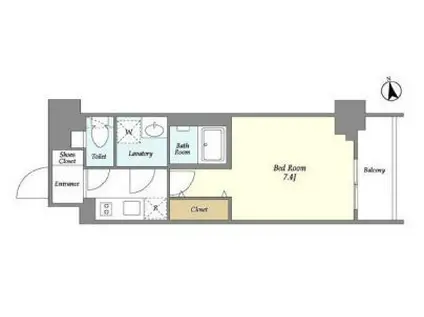 BLAU南池袋(1K/10階)の間取り写真