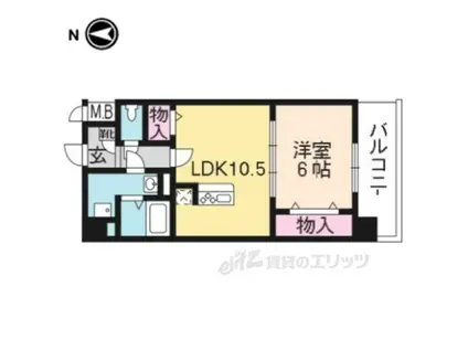 ABUNDANCE MYUJIN(1LDK/5階)の間取り写真