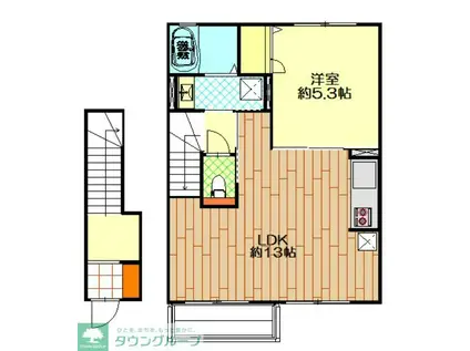 ラヴィー麻布十番(ワンルーム/9階)の間取り写真