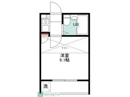 ライフピアエイコウ(1K/1階)の間取り写真