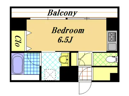 S-RESIDENCE行徳(ワンルーム/5階)の間取り写真