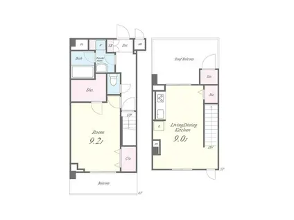 グランシャリオ(1LDK/4階)の間取り写真