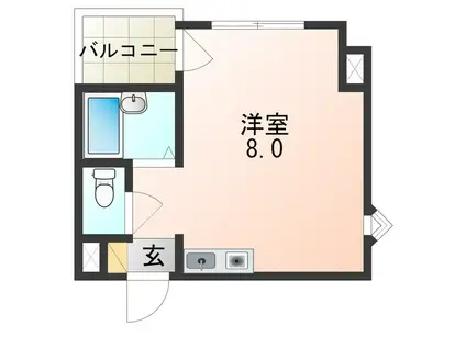 アルザ21(ワンルーム/1階)の間取り写真