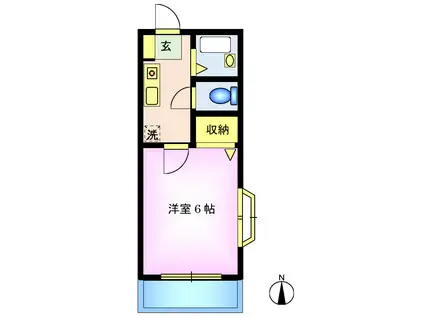 ダイコーハイツ(1K/2階)の間取り写真