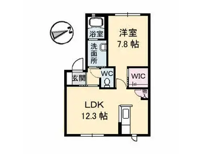 コーポしのむら(2DK/2階)の間取り写真