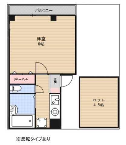 CASTLE山田(1K/3階)の間取り写真