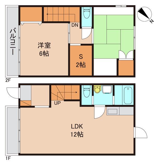 プランドールハウス(2SLDK/1階)の間取り写真