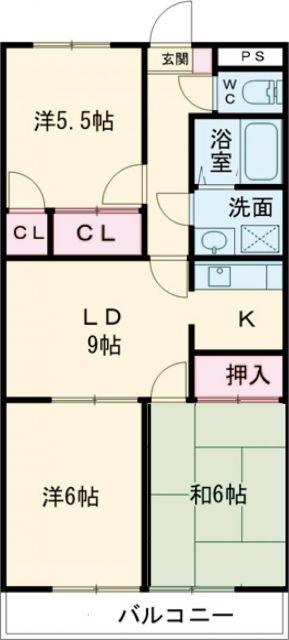 メゾン・ド・グラシューズ(3LDK/1階)の間取り写真