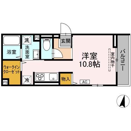 ロイヤルステージ春日町(ワンルーム/2階)の間取り写真