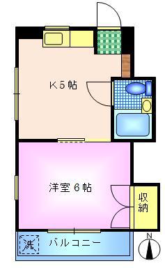 ユニフラッツ(1K/1階)の間取り写真