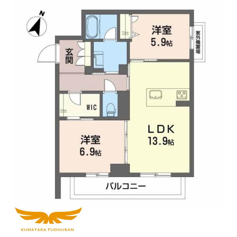 シャーメゾン MIRAI(2LDK/3階)の間取り写真