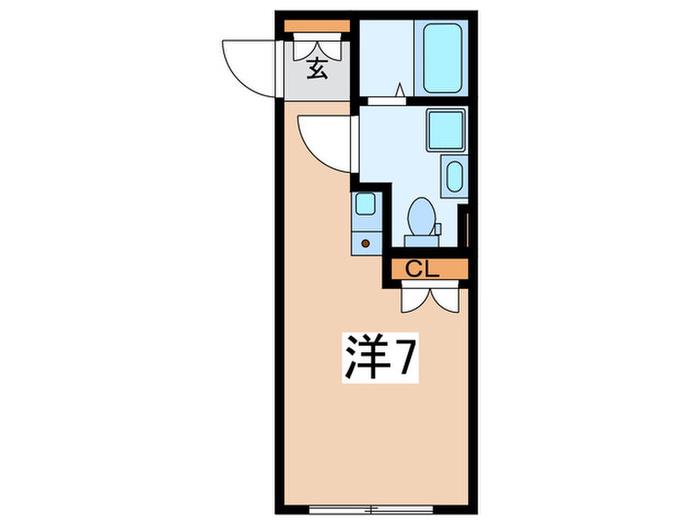スプリングフォレストさがみ野(ワンルーム/3階)の間取り写真