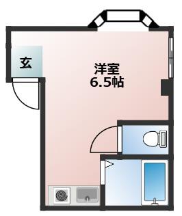 村越ビル(ワンルーム/2階)の間取り写真